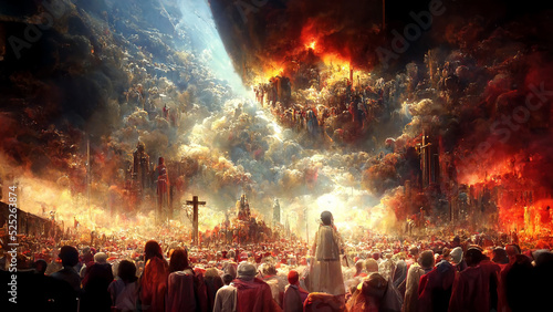 Photographie Revelation of Jesus Christ, new testament, religion of christianity, heaven and
