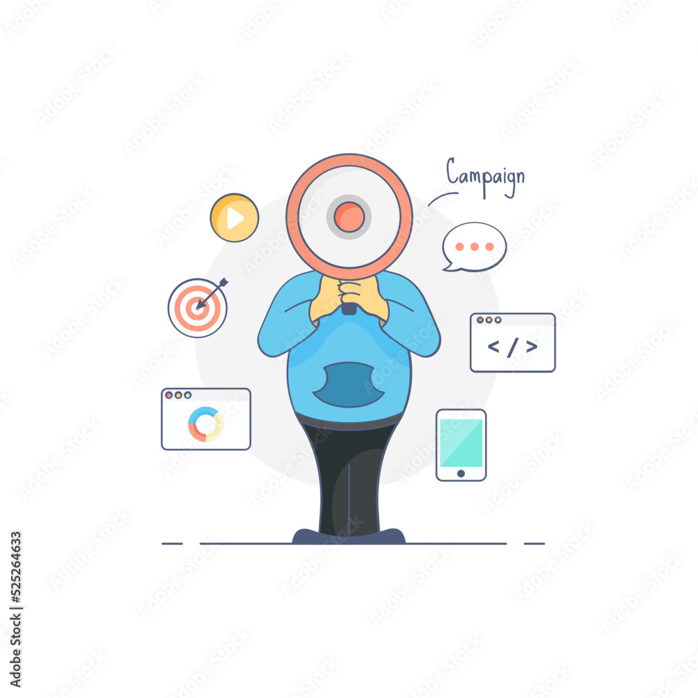 Campaign Vector Icon Campaign Vector Icon