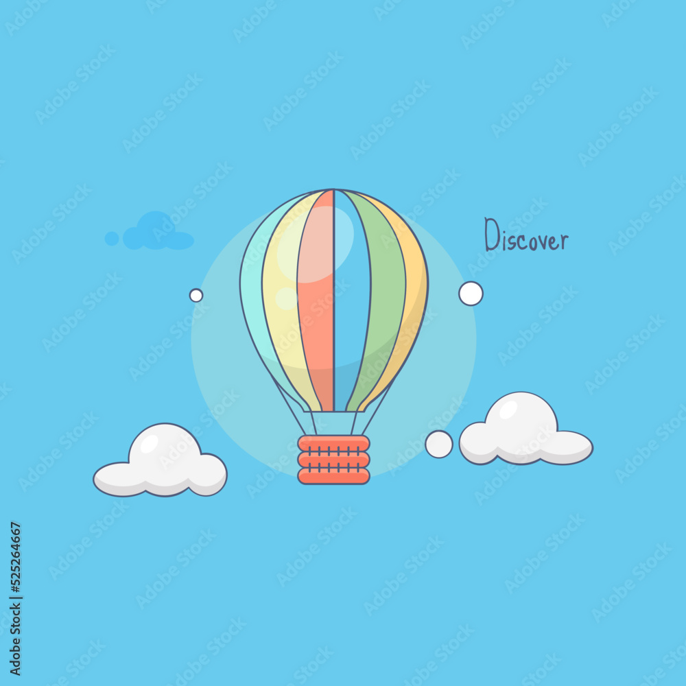 Obraz premium Discover Vector Icon