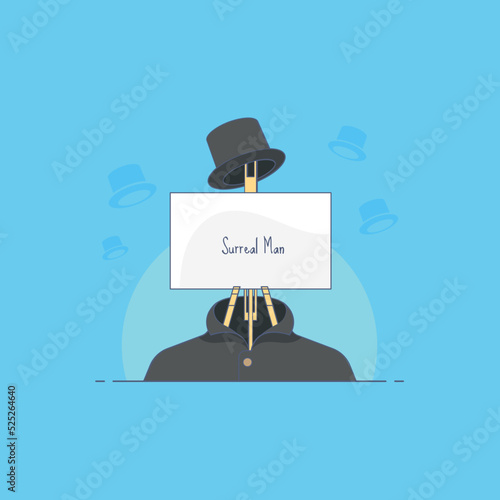 Surreal Man Vector Icon