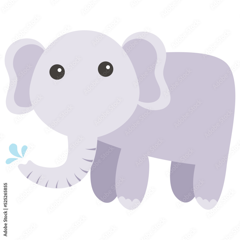 Naklejka premium Elephant Vector Icon