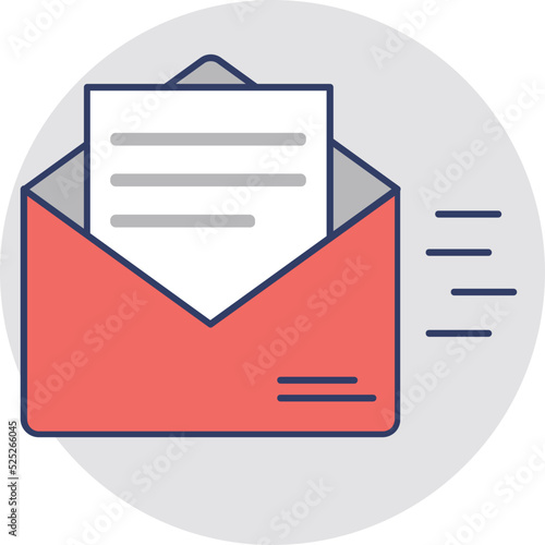 Mail Flat Colored Icon