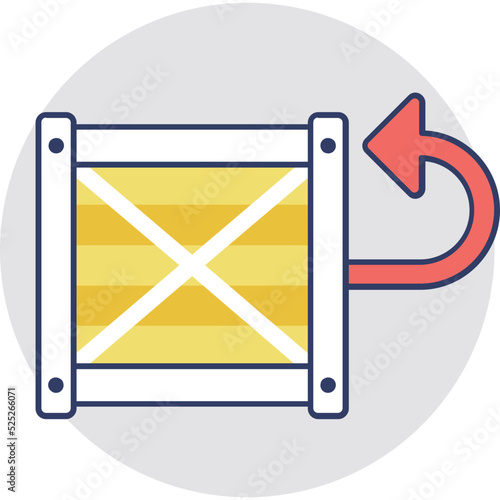 Return to Sender Flat Icon