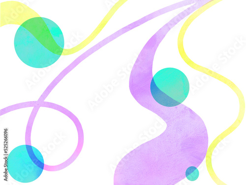 Tableau sur toile 躍動感のある背景イラスト