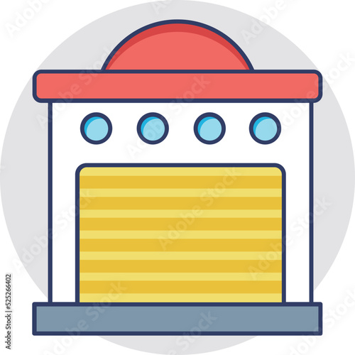 Warehouse Vector Icon