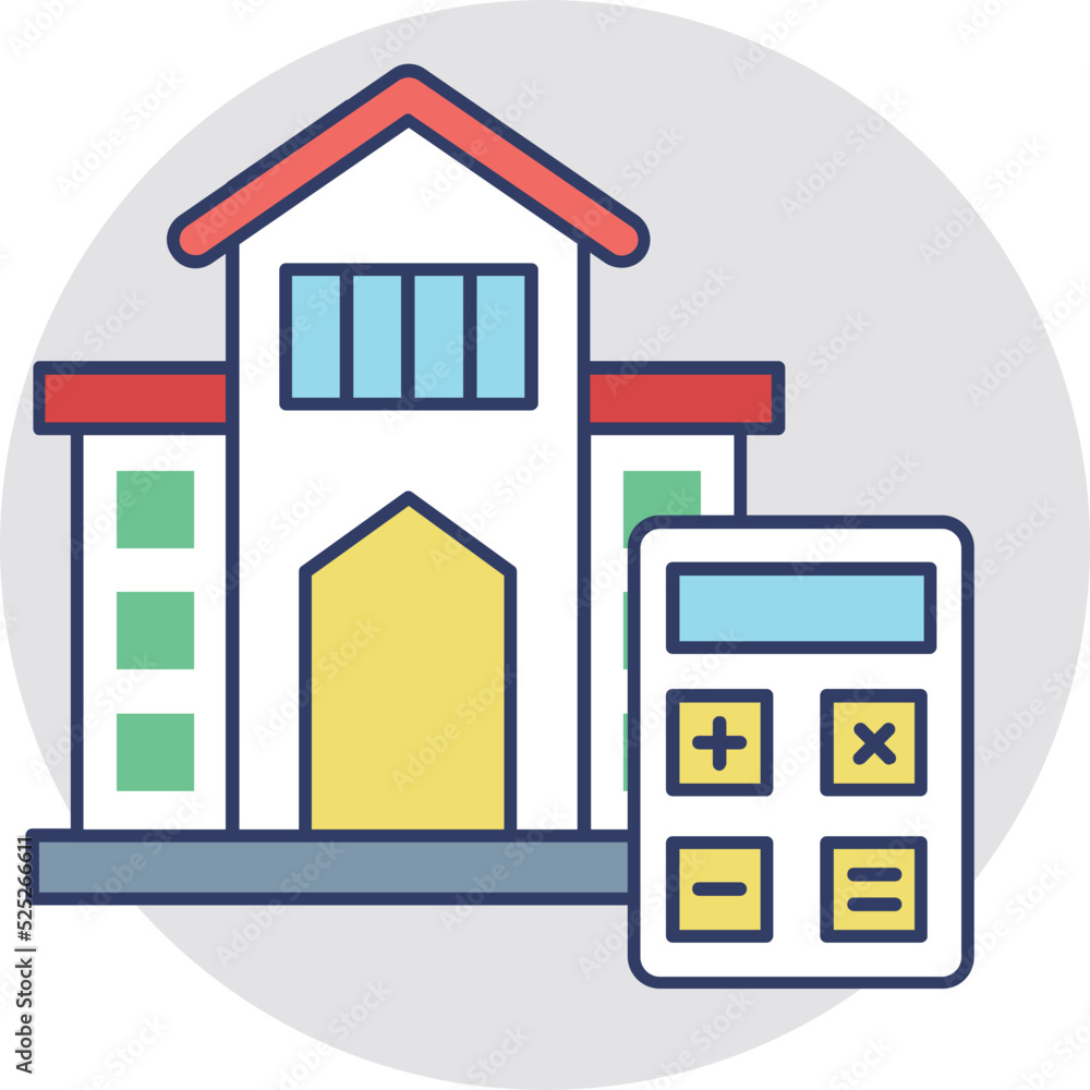 Property Estimation Vector Icon Property Estimation Vector Icon