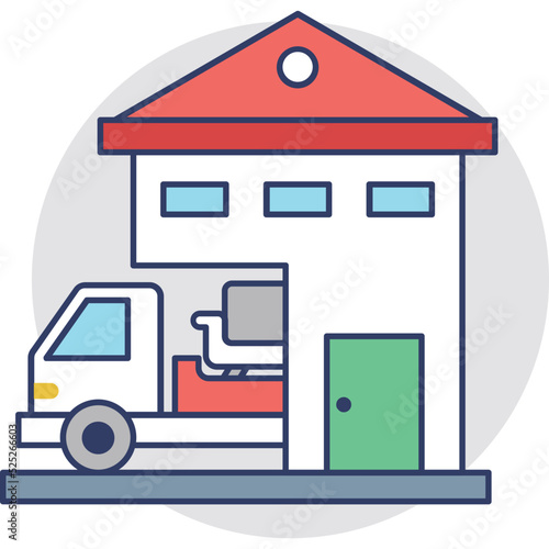 Change Accomodation Vector Icon