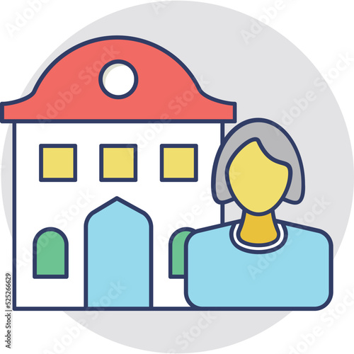 Real Estate Agent Vector Icon