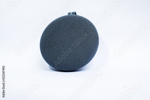 Portable speaker on isolated white background