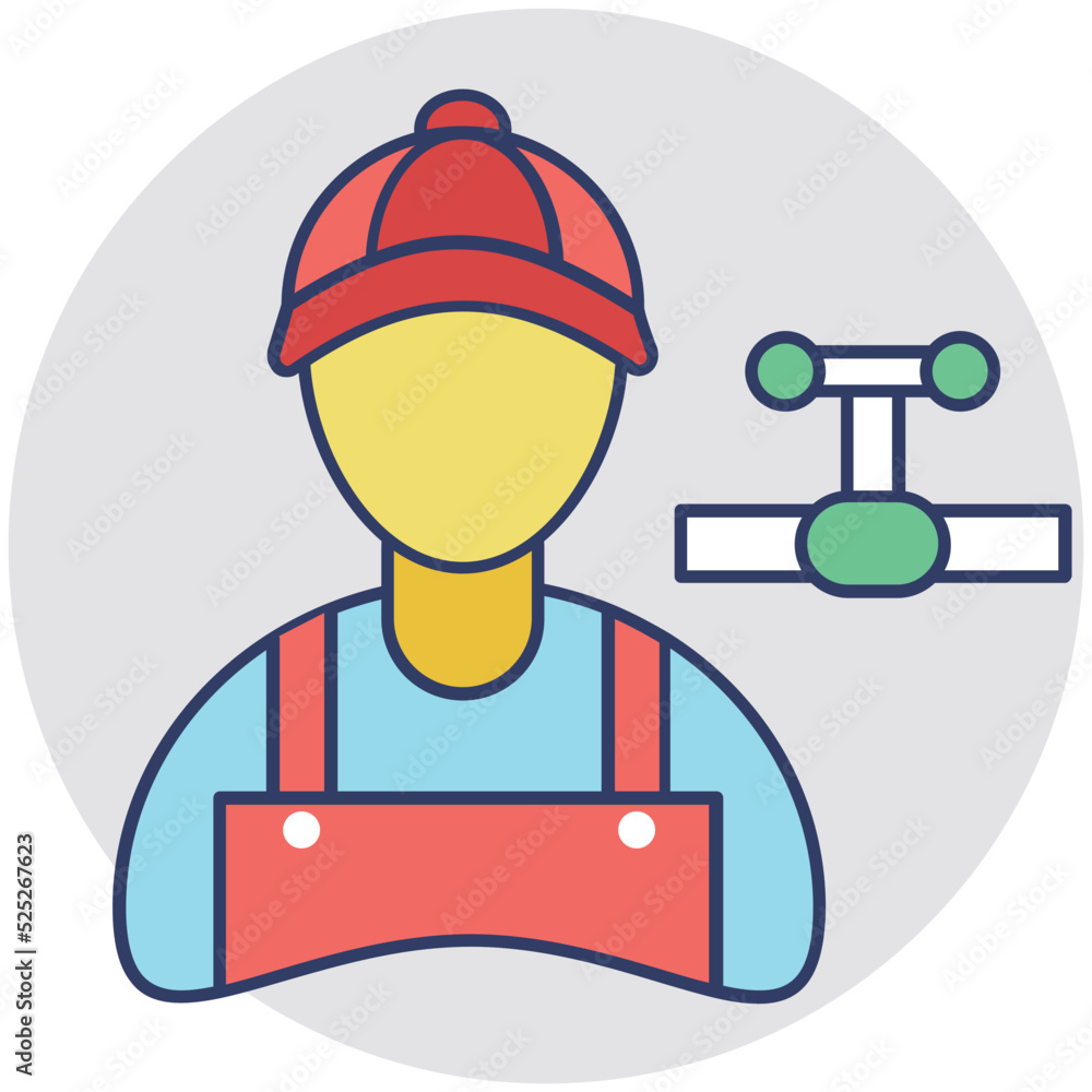 Plumber Vector Icon