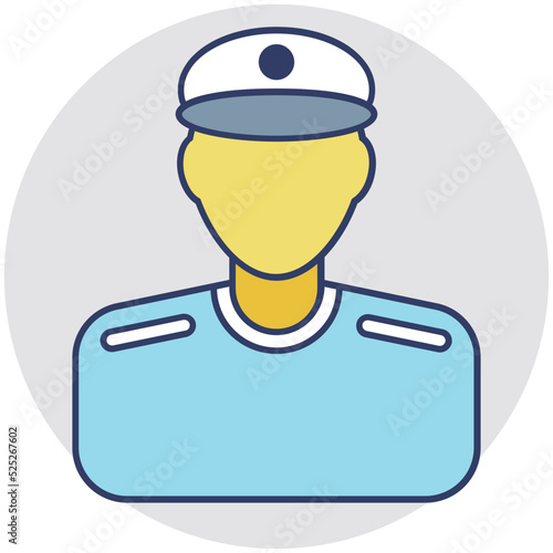 Security Guard Vector Icon