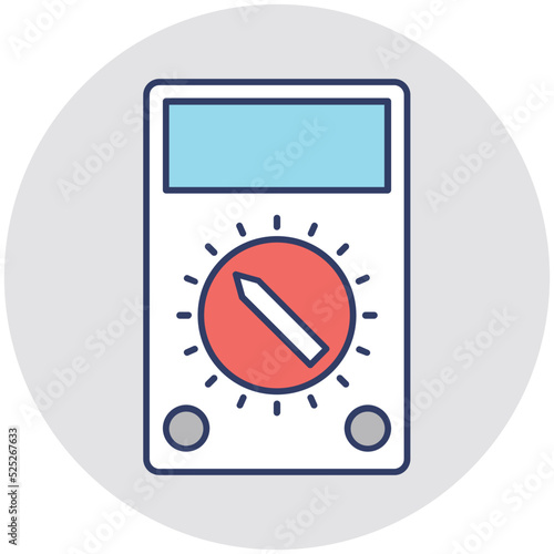 Voltmeter Vector Icon