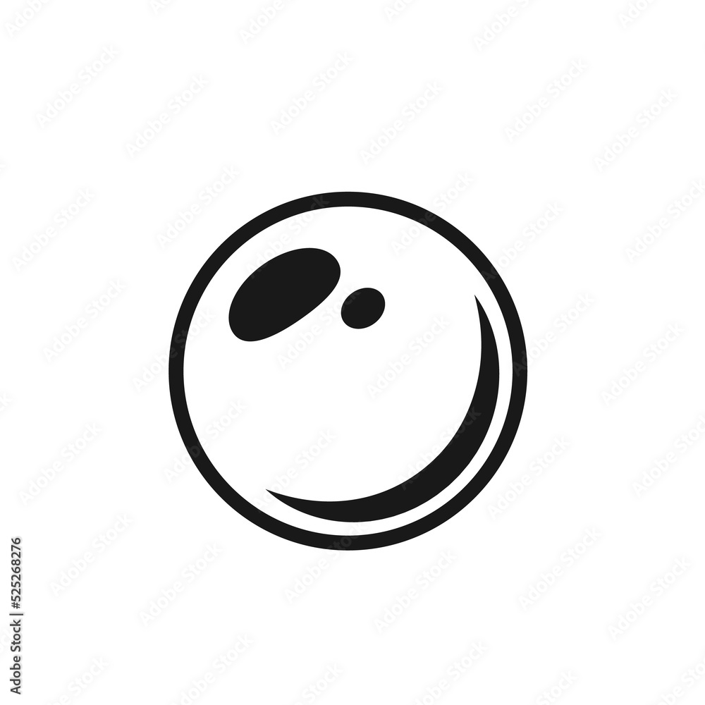 Fototapeta premium The soap bubbles are blown into a shiny spherical ball. Isolated on white background