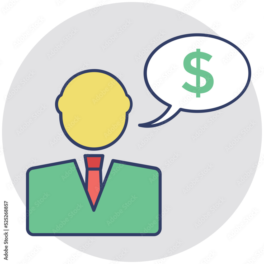 Business Consultant Vector Icon Business Consultant Vector Icon