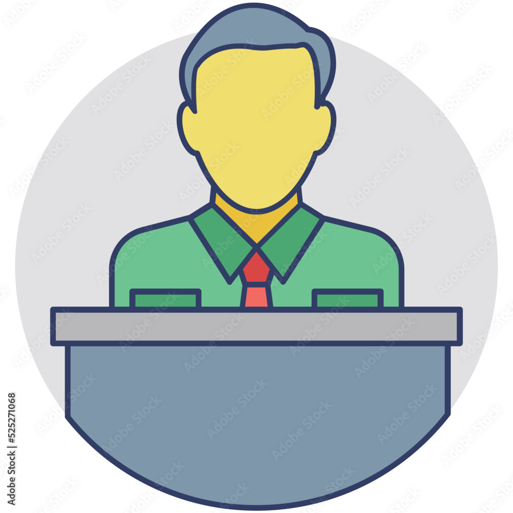 Salesman Vector Icon Salesman Vector Icon