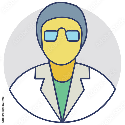 Laboratory Man Vector Icon