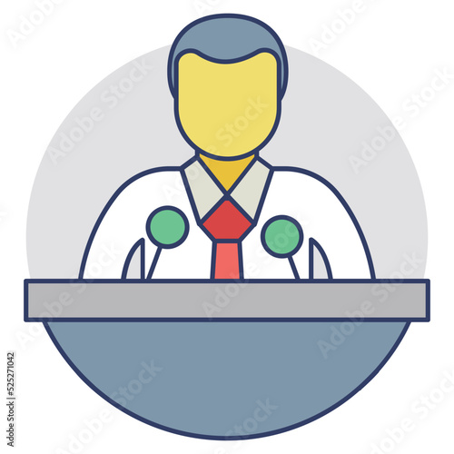 Politician Vector Icon