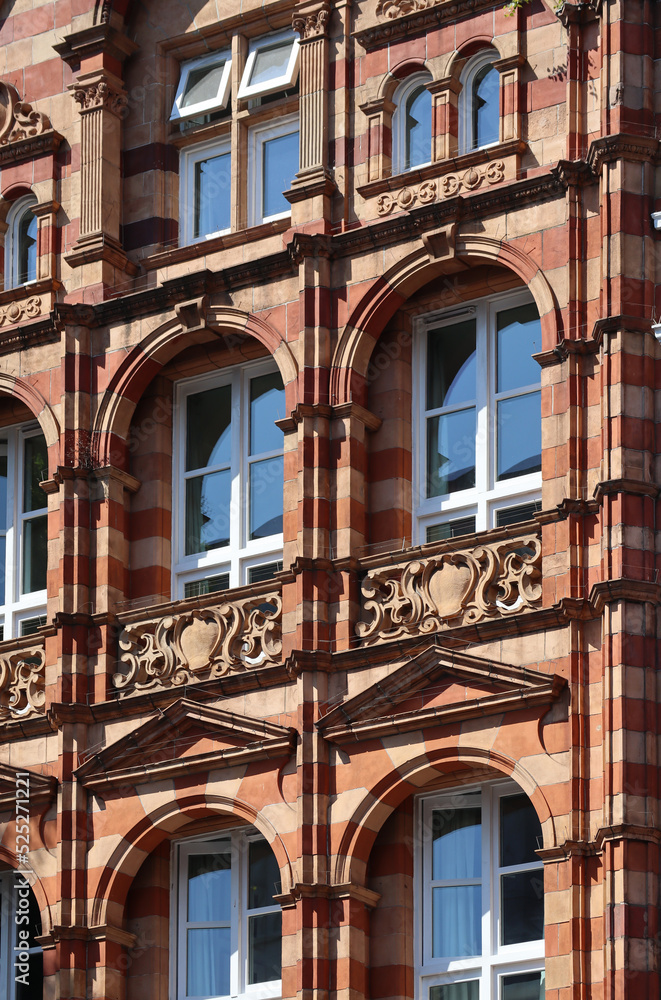 Fototapeta premium Typical London Victorian façade in a wealthy upmarket area of the city