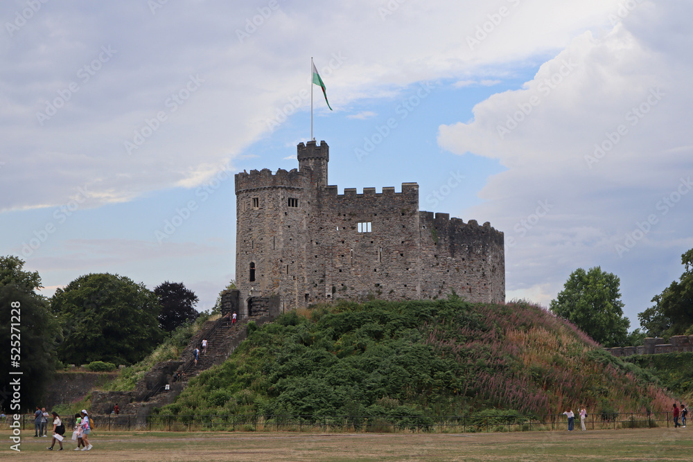 Cardiff Castle, a medieval castle and Victorian Gothic revival mansion located in the city centre of Cardiff, Wales