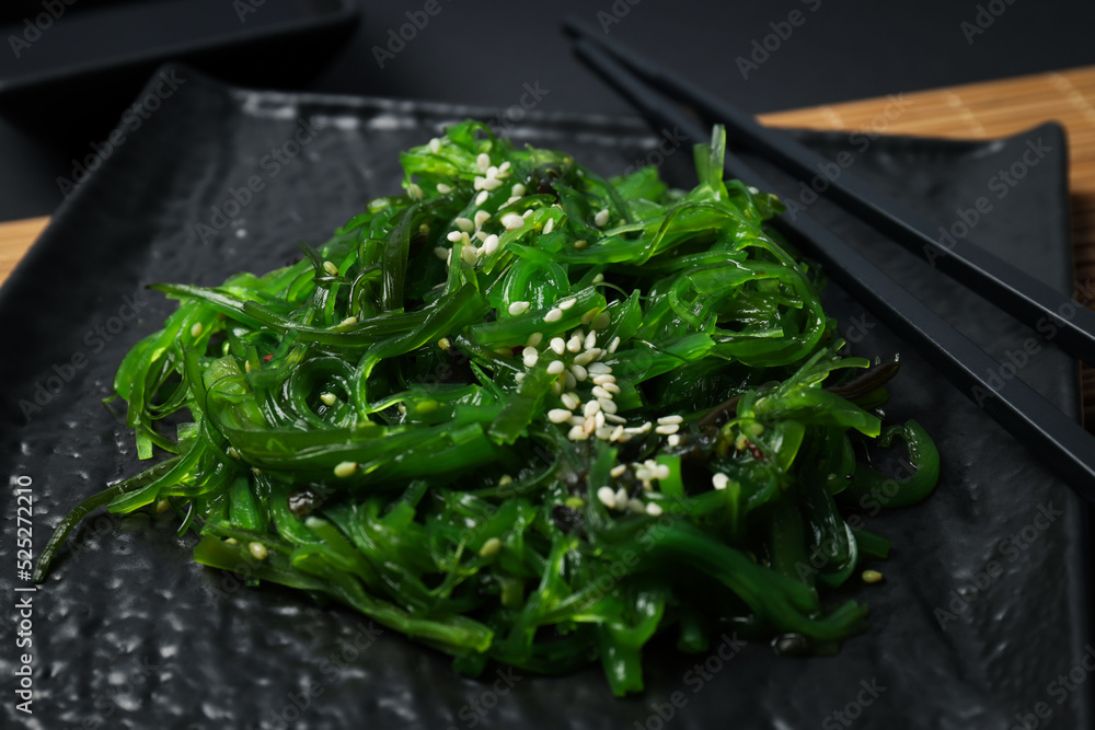 Concept of Japanese cuisine, Chuka salad, close up Concept of Japanese cuisine, Chuka salad, close up