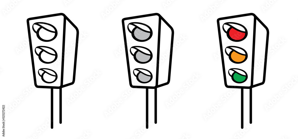 How to draw-A traffic light drawing step by step-saigonsouth.com.vn