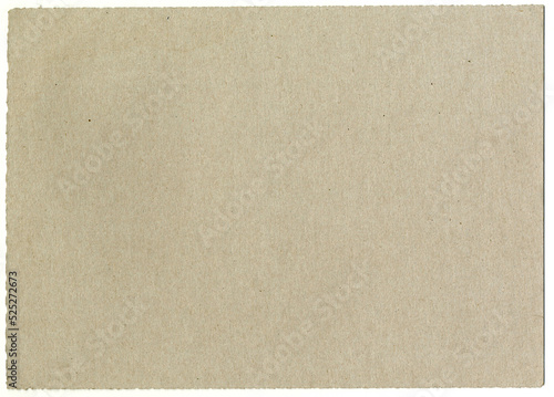 High quality ultra hd texture scan of an recycled, pulp gray, uncoated paper board with fine grain fiber and cut uneven torn edges for mockups and high resolution wallpapers