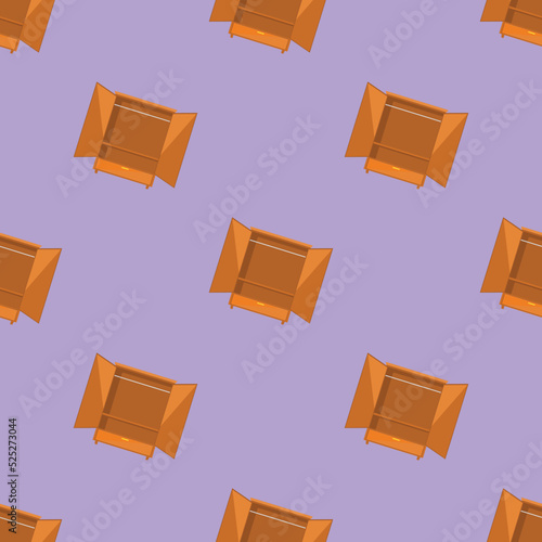 Wardrobe illustration for your design seamless.