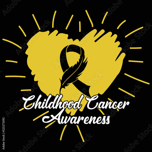 childhood cancer awareness , childhood awareness shirt print template typography design for vector file.