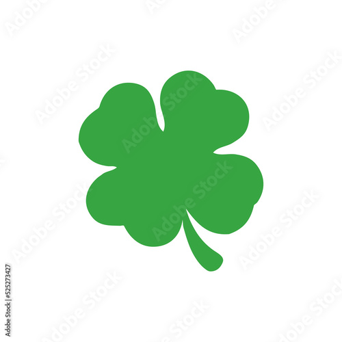 Four pointed and three pointed clover green vector For decoration in st.patrick's day.