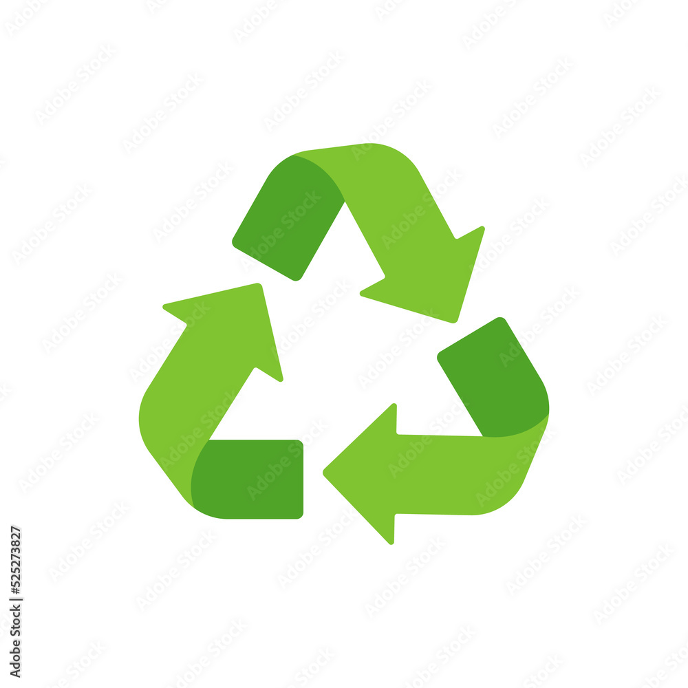 Recycling icon. An arrow that revolves endlessly Reuse concept Recycled. isolate on white background Recycling icon. An arrow that revolves endlessly Reuse concept Recycled. isolate on white background
