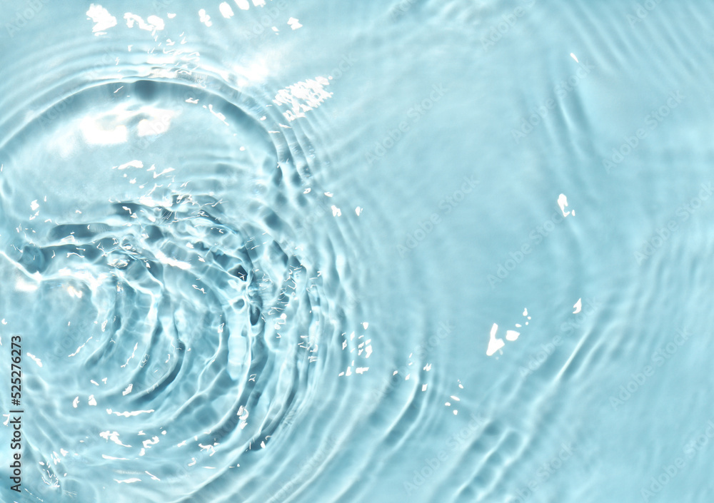 Blue water surface Blue water surface