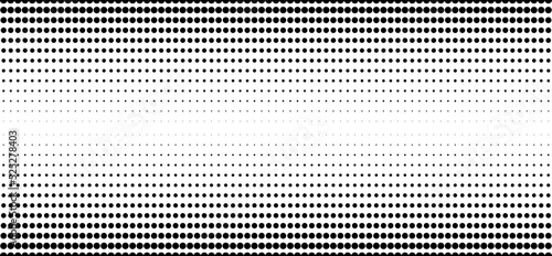 Photo Vertical gradient halftone dots background
