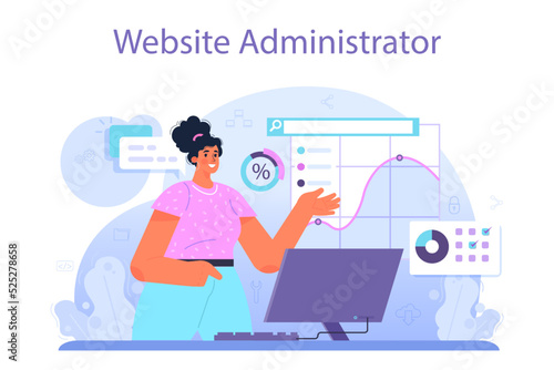 Web administrator. Content management system management and