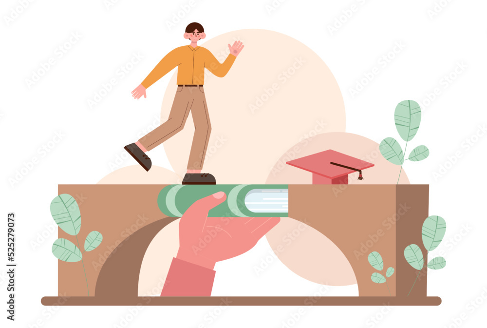 Obraz premium Education concept. Multidisciplinary and lifelong studying, knowledge