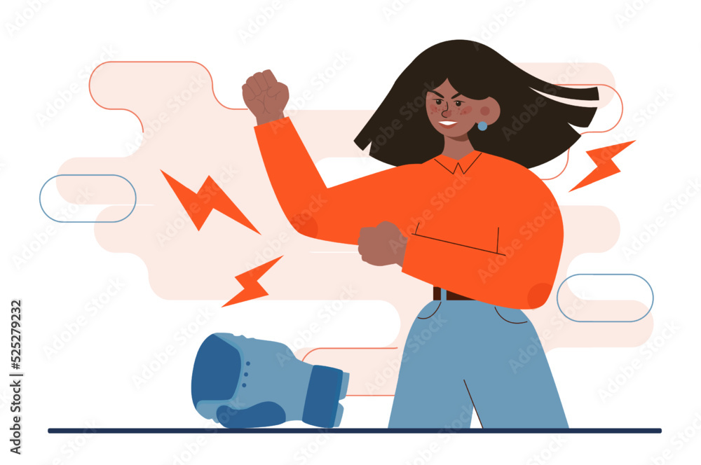 Two groups of people fighting, battle among people. Business or social Two groups of people fighting, battle among people. Business or social
