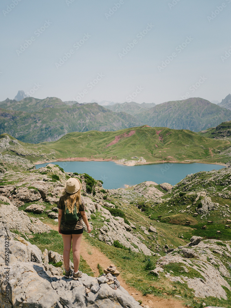 girl on the montain