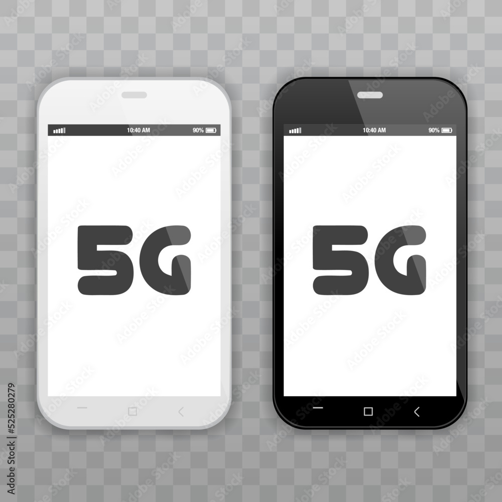 Smartphone technology network 5G. High speed wireless data connection icon. Vector Illustration. Smartphone technology network 5G. High speed wireless data connection icon. Vector Illustration.