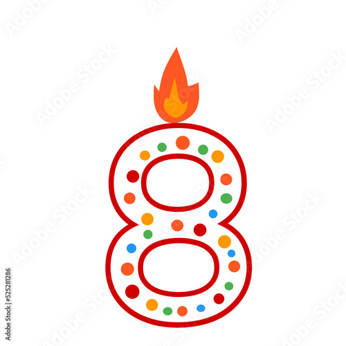 Candles Birthday vector elements 