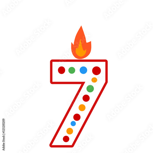 Candles Birthday vector elements 