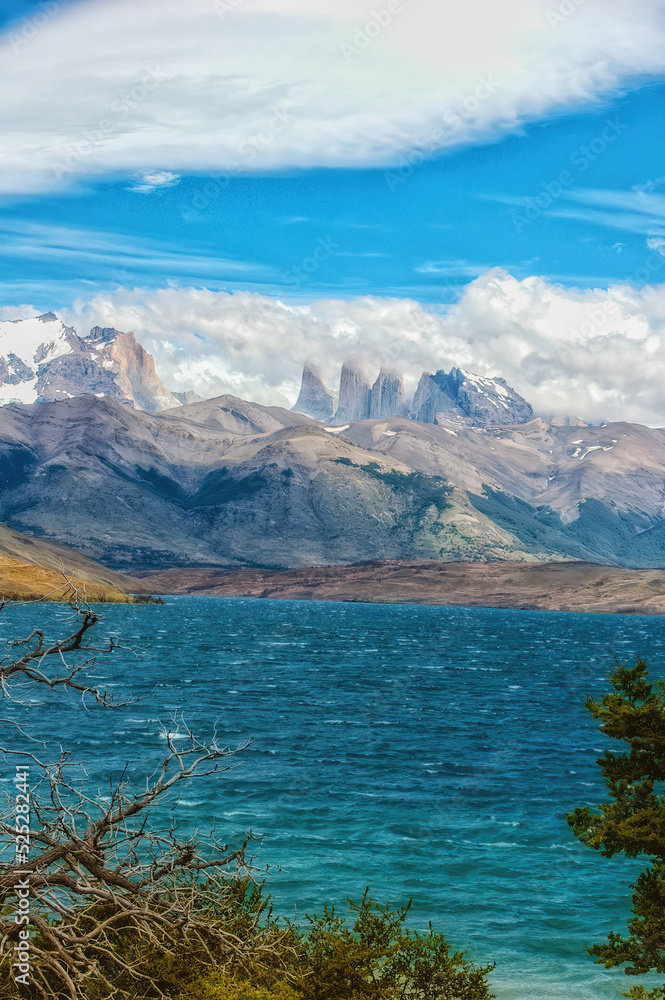 Fototapeta premium National Park Torres del Paine in southern Chile.