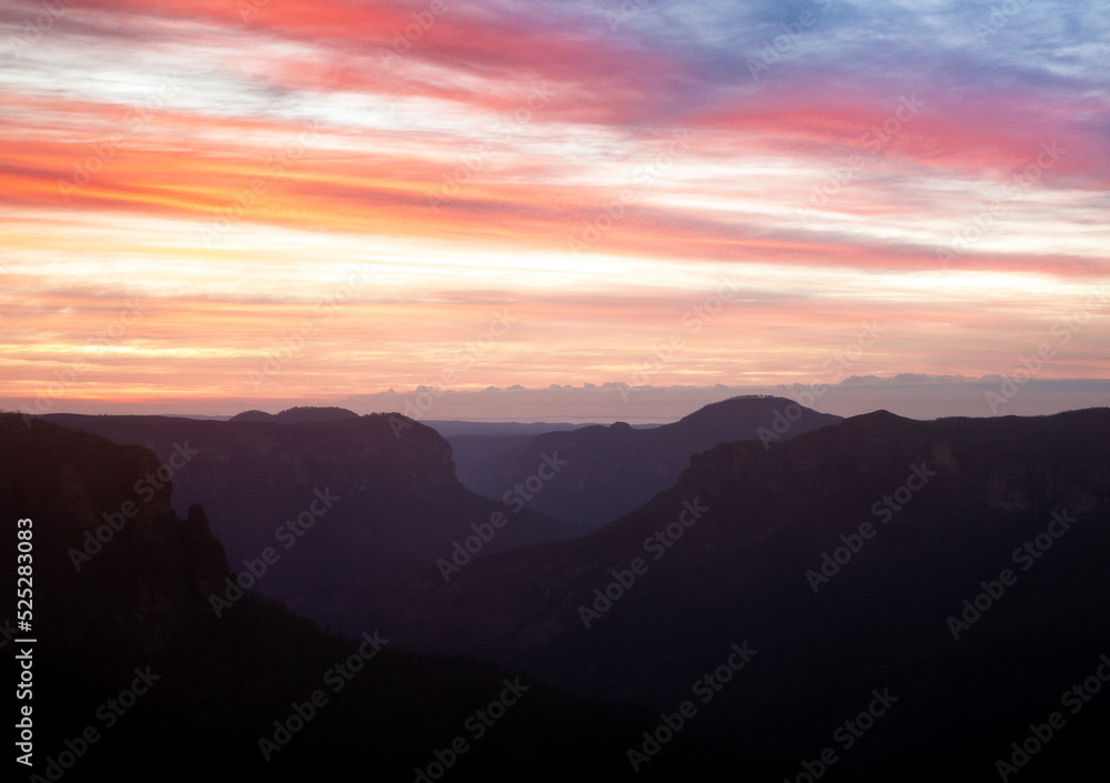 Fototapeta premium sunrise in the mountains