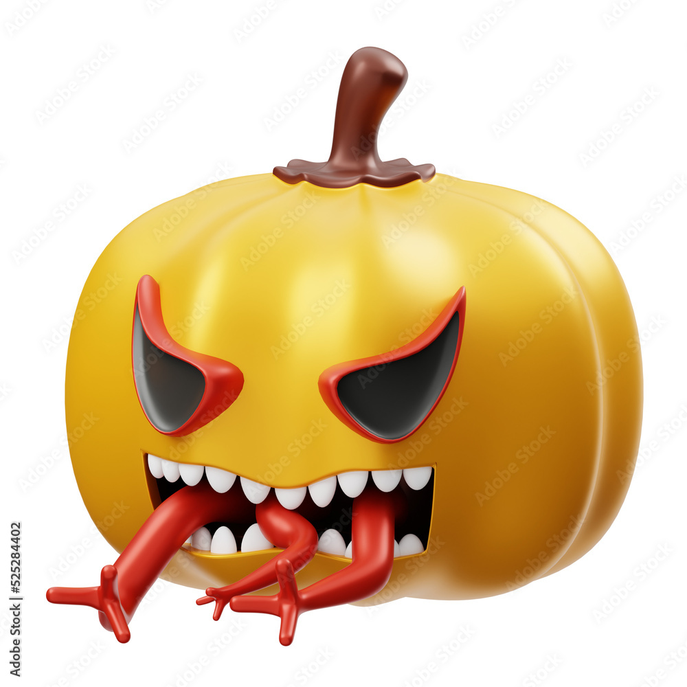 Fototapeta premium Pumpkin 3D Icon