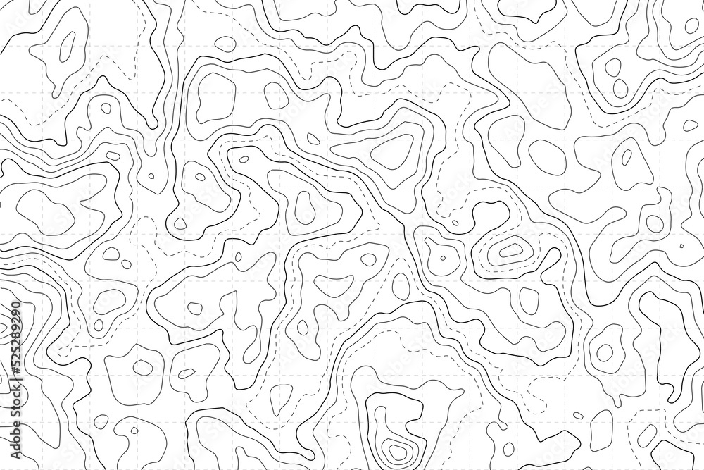 Retro topography map. White geographic contour map. Abstract outline grid. Retro topography map. White geographic contour map. Abstract outline grid.