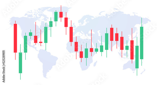 Chart candle stock graph forex market. Trade candle chart stock finance price exchange background crypto currency.