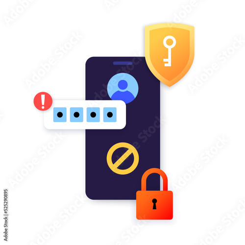 Wrong password concept