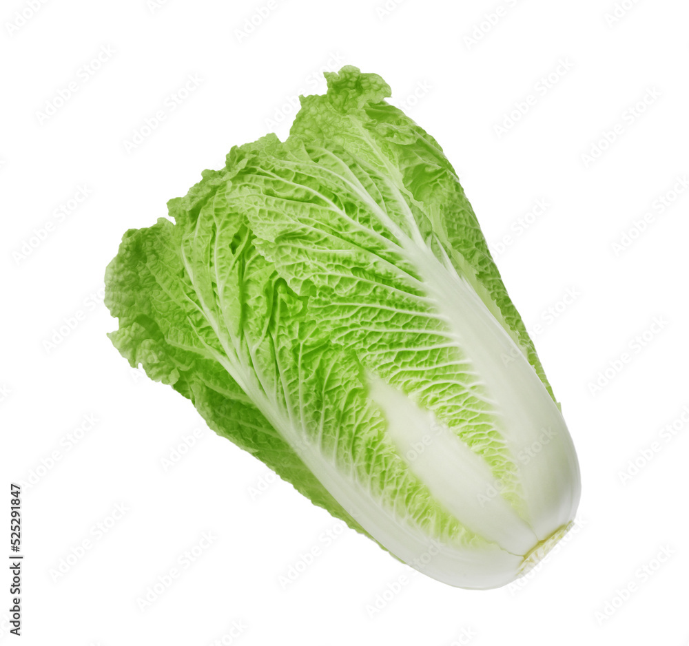 Fresh tasty Chinese cabbage isolated on white Fresh tasty Chinese cabbage isolated on white