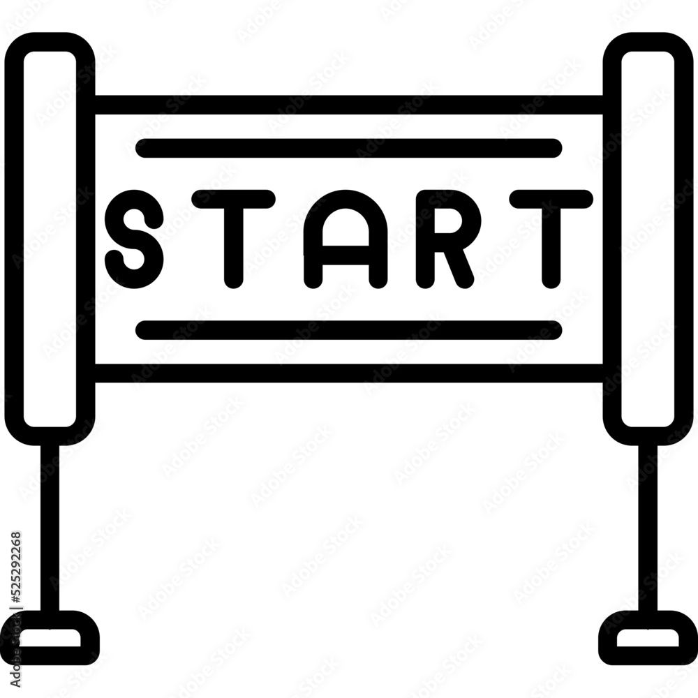 Race Start Icon Race Start Icon