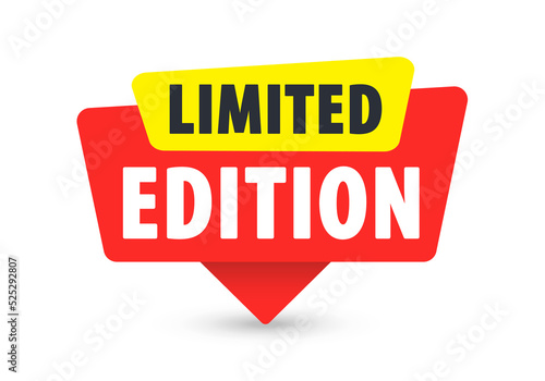 Limited Edition - Banner, Speech Bubble, Label, Sticker, Ribbon Template. Vector Stock Illustration