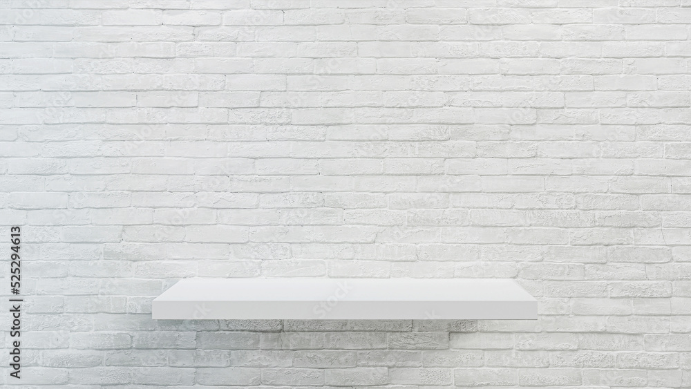 Empty white shop shelf, retail shelf on white concrete background. Empty white shop shelf, retail shelf on white concrete background.