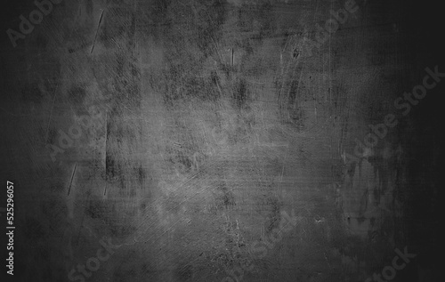 Slightly light black concrete cement texture for background. Dark grunge distressed with scratches, Scary dark walls overlay © Ronny sefria